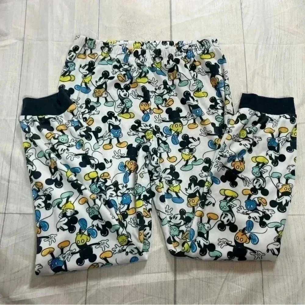 Kid’s Disney Mickey Mouse multi color super soft‎ fleece pajama pants size 9/10
